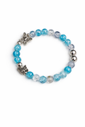 6mm Butterfly Glass Beaded Bracelet