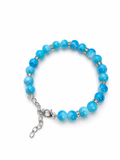 Stunning Turquoise Beaded Memory Wire Bracelet