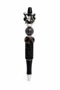 Black Butterfly Beaded Pen