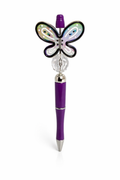 Iridescent Butterfly Beaded Pen