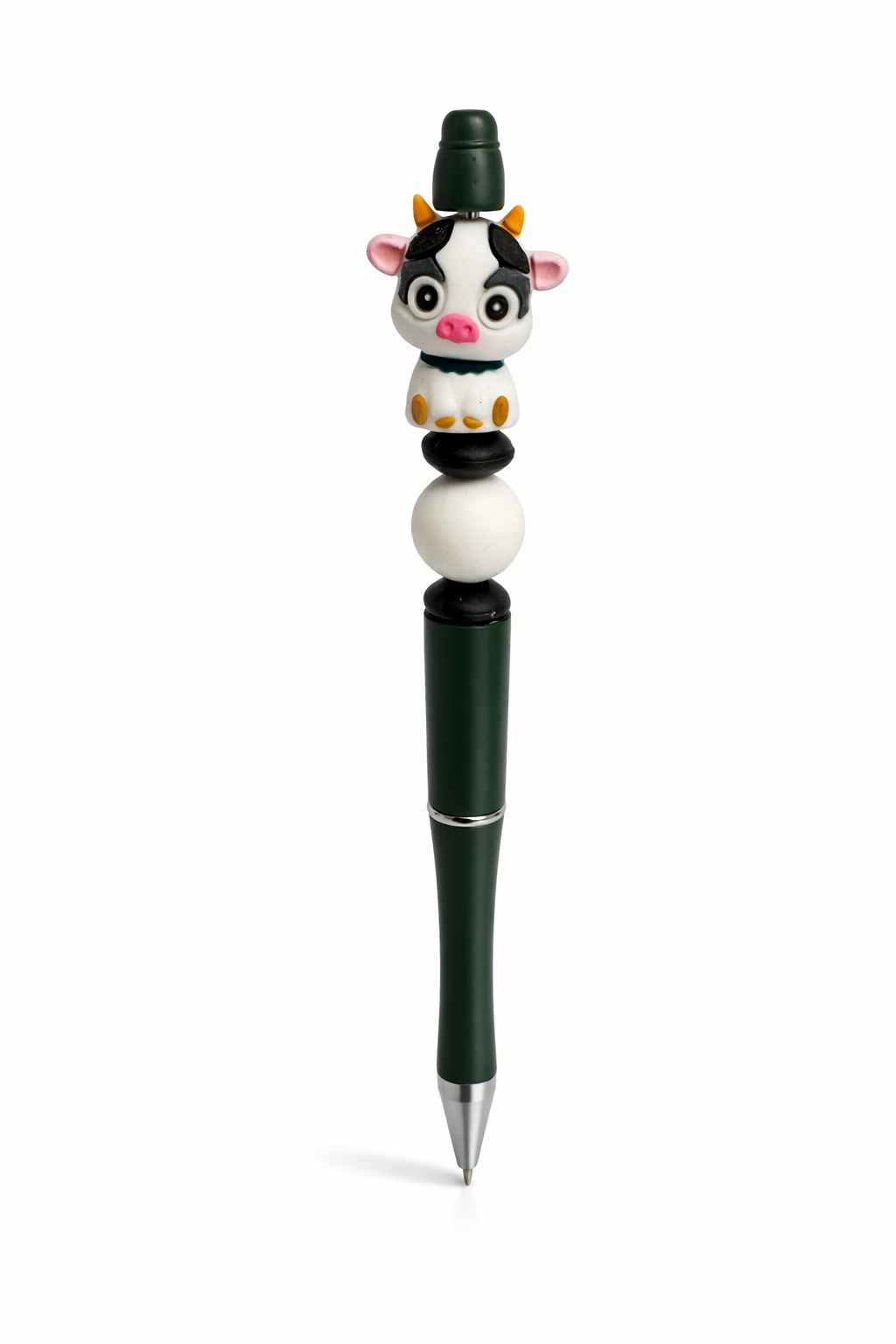 Carly the Cow Beaded Pen