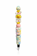 Ducky Bunny Floral Beaded Pen