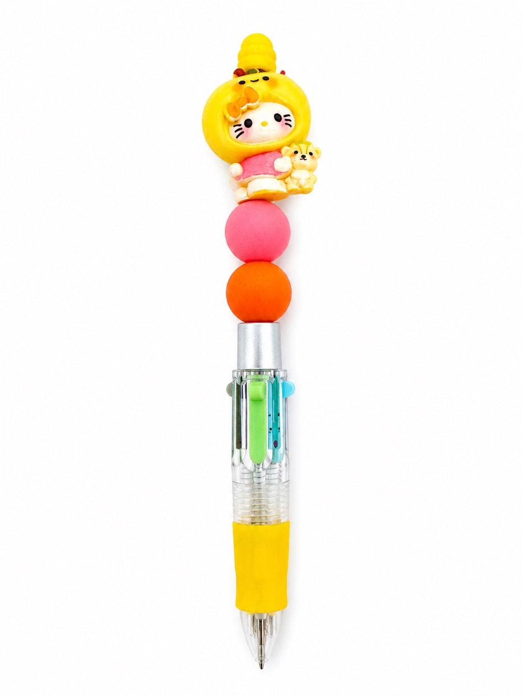 HK Multicolor Beaded Pen – Lime Green