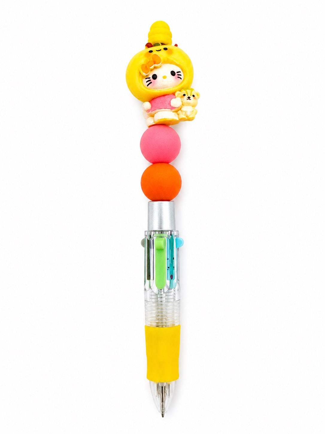 HK Multicolor Beaded Pen – Lime Green