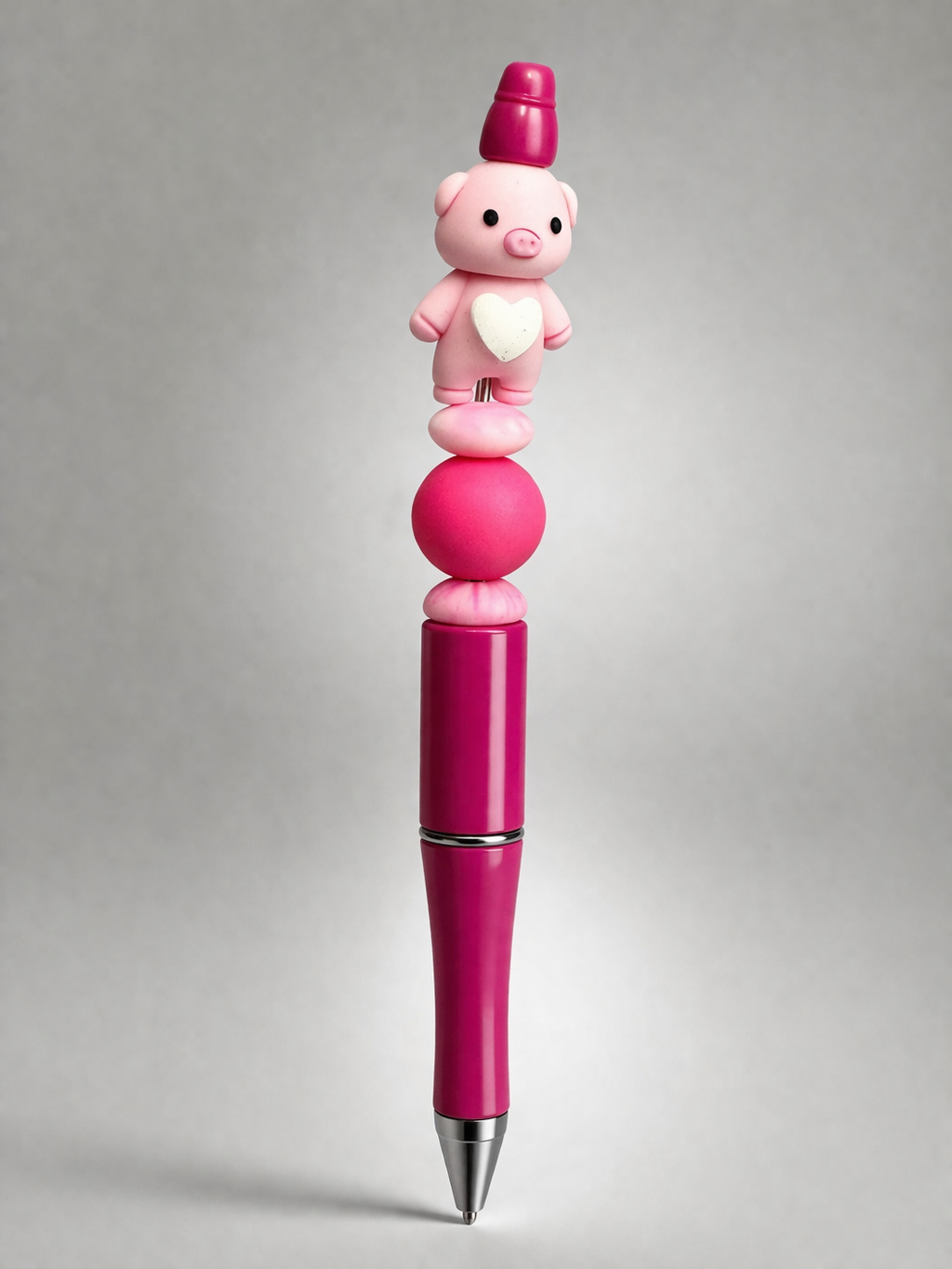 Penny the Pig Beaded Pen