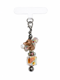 Brown Sparkle Squirrel Phone Charm