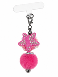 Pink Sparkle Star Phone Charm