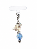 White Sparkle Squirrel Phone Charm