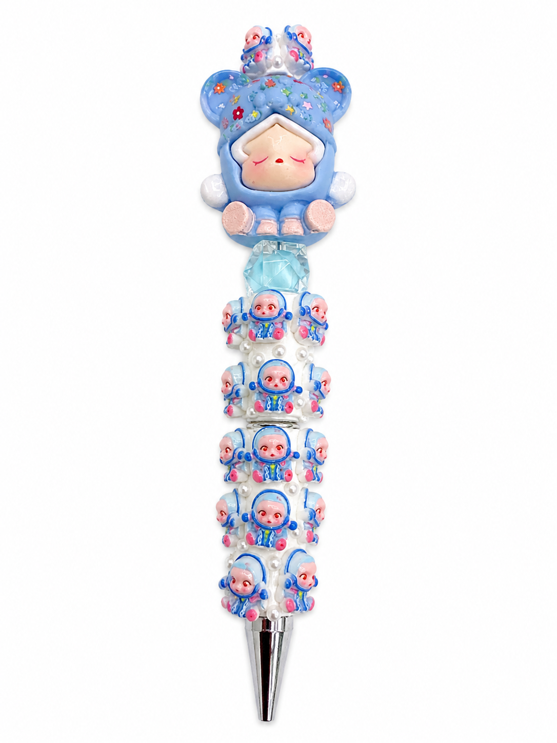 Sparkle Blue Baby Beaded Pen