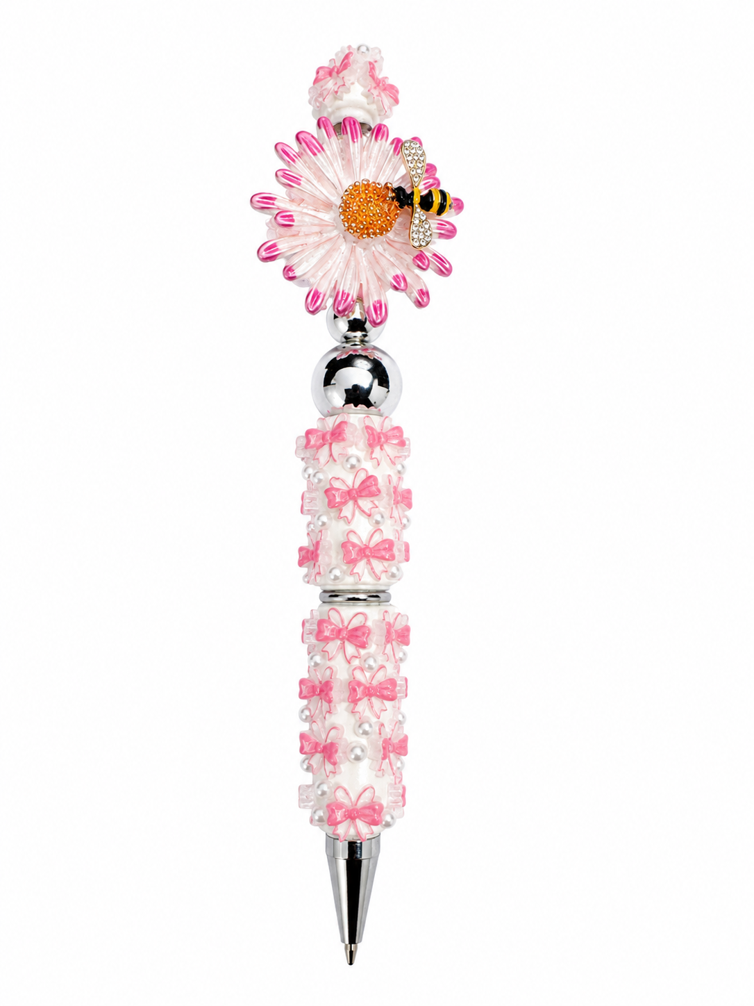 Sparkle Flower Bumble Bee Pen