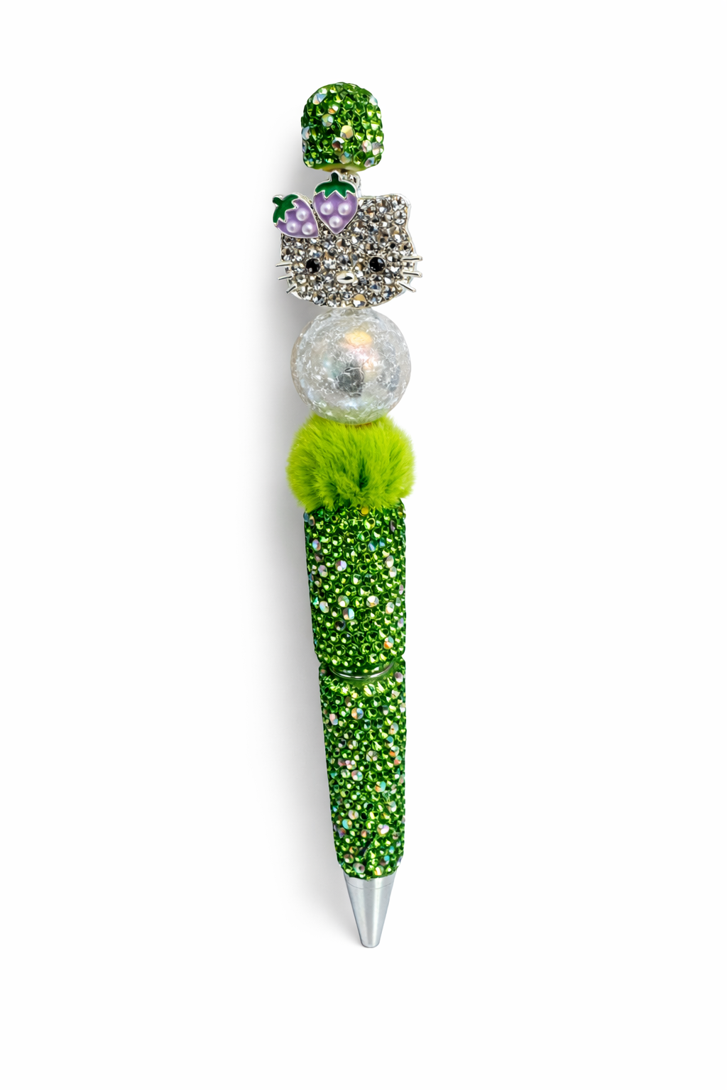 Sparkle HK Green Beaded Pen