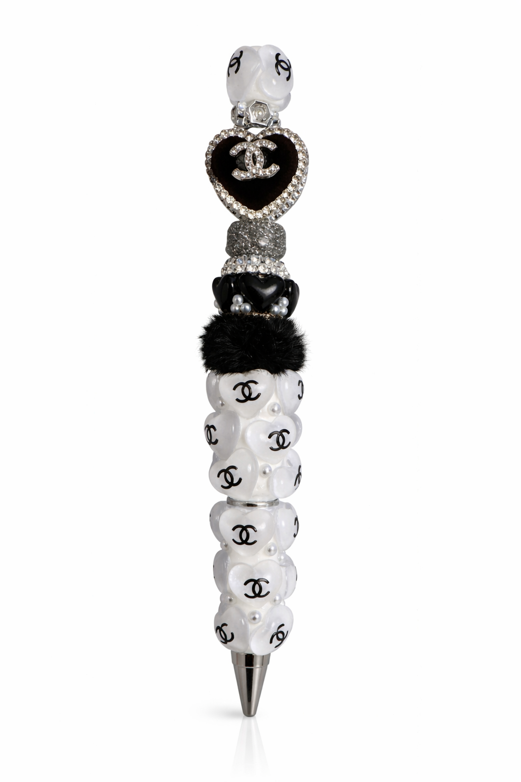 Sparkle Luxury Heart Beaded Pen