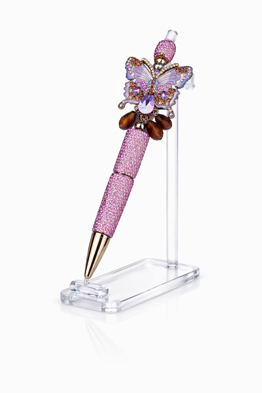 Sparkle Purple Butterfly Pen