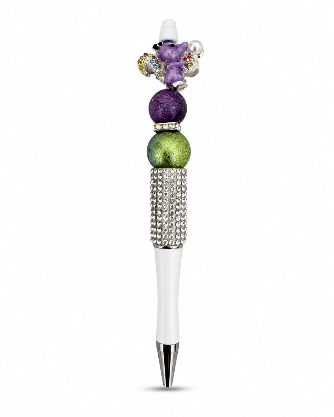 Sparkle Purple Squirrel Beaded Pen