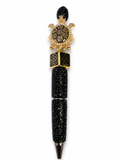 Sparkle Turtle Beaded Pen